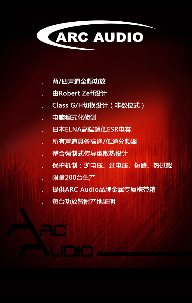  AUDIO汽車音響品牌20周年紀念版功放全球首發
