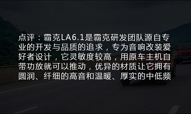 霸克LA6.1同軸揚聲器