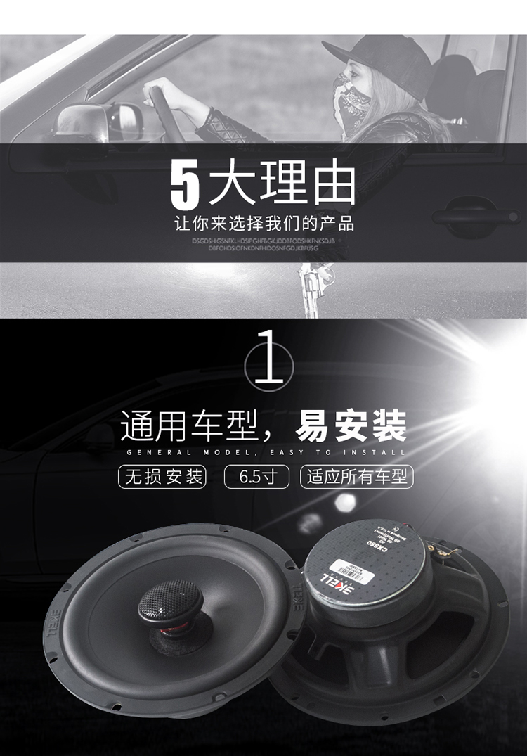 霸克CX650同軸喇叭