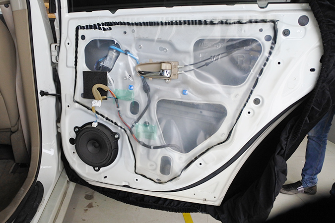 日產軒逸無損換裝意大利TEC入門級MY6k兩分頻汽車音響