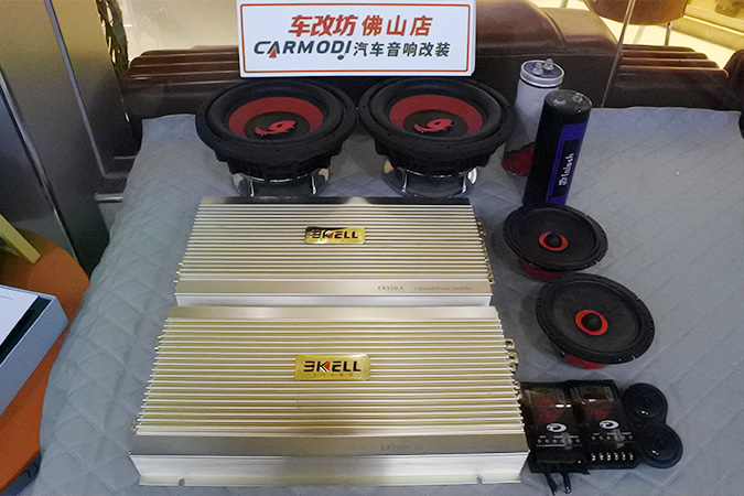 寶馬525Li改裝意大利TEC聲浪系列SPL6/K加SQ3中音打造三分頻音響系統