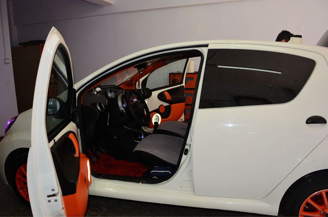 熱情如火 沈陽易陽比亞迪F0改裝美國霸克汽車音