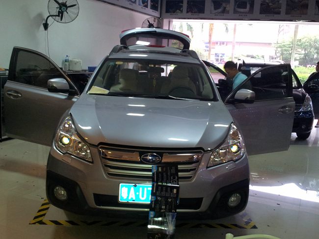 品質情懷 番禺黃艷汽車影音館斯巴魯傲虎改裝