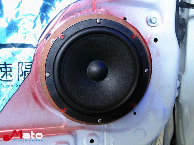 廣州極速日產騏達改裝美國霸克音響