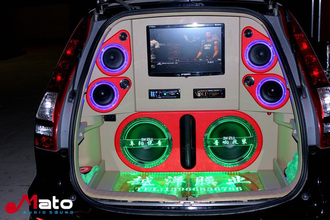 阜陽悅音本田CRV改裝美國霸克音響
