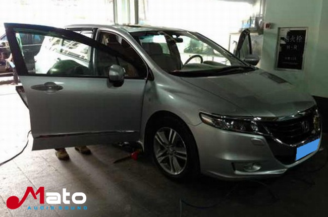 河源城市快車 本田奧德賽改裝德國ETON伊頓汽車音