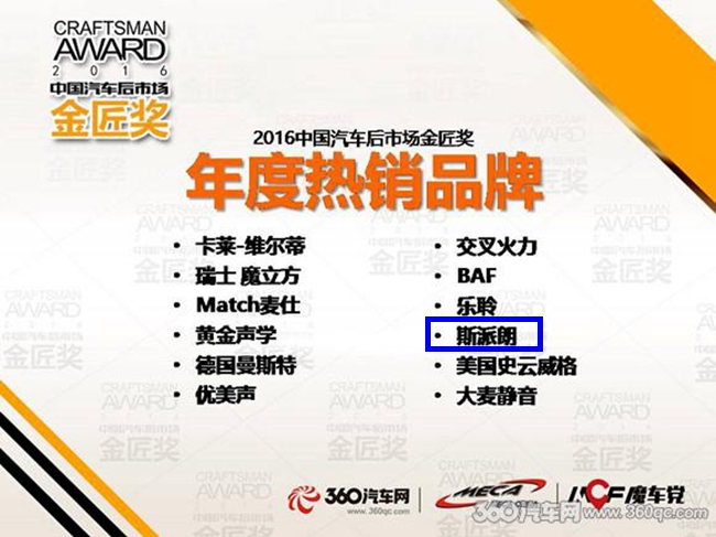 美托聲頻載譽而歸 2016中國汽車后市場金匠獎美托